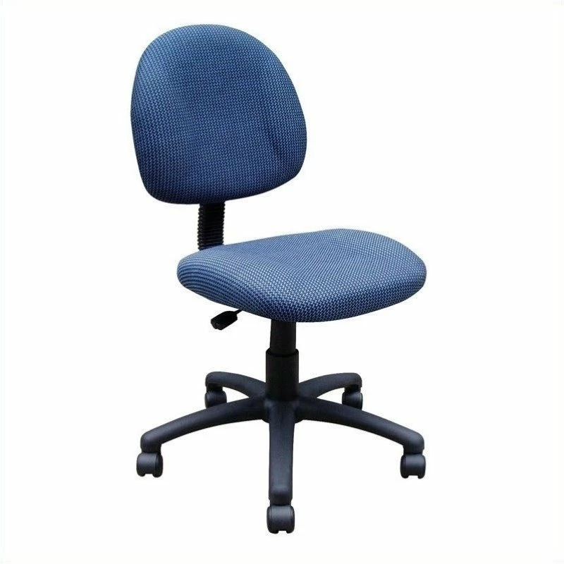 Discount 🥰 Scranton & Co Adjustable Fabric Posture Office Chair In Blue 😀 3 Discount 🥰 Scranton & Co Adjustable Fabric Posture Office Chair In Blue 😀