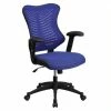 Coupon 🤩 Scranton & Co High Back Mesh Office Chair In Blue ⌛ -Deals Writing Desks Store 1825341 L