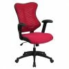 Cheap ⌛ Scranton & Co High Back Mesh Office Chair In Burgundy 😀 -Deals Writing Desks Store 1825342 L