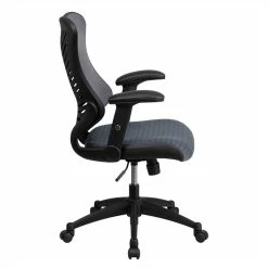 Best deal 🧨 Scranton & Co High Back Mesh Office Chair In Gray ⌛ -Deals Writing Desks Store 1825343 1 L
