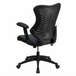 Best deal 🧨 Scranton & Co High Back Mesh Office Chair In Gray ⌛ -Deals Writing Desks Store 1825343 2 L