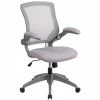 Best Sale 🤩 Scranton & Co Mesh Swivel Office Chair In Gray 🧨 -Deals Writing Desks Store 1825503 L