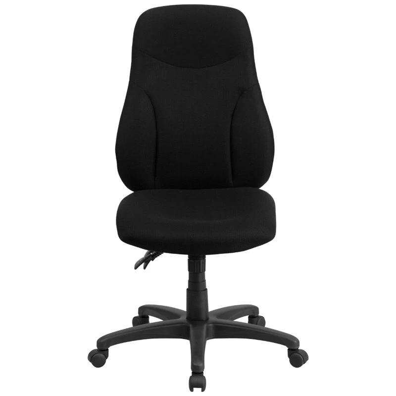 Hot Sale 🛒 Scranton & Co High Back Fabric Swivel Office Chair In Black 🤩 6 Hot Sale 🛒 Scranton & Co High Back Fabric Swivel Office Chair In Black 🤩 - Image 4