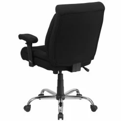 Cheapest 💯 Scranton & Co Big And Tall Fabric Swivel Office Chair In Black 🎉 -Deals Writing Desks Store 1825533 2 L