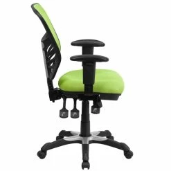 Buy 😍 Scranton & Co Mid Back Mesh Swivel Office Chair In Green 🎉 -Deals Writing Desks Store 1825553 1 L