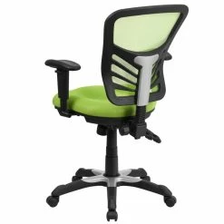 Buy 😍 Scranton & Co Mid Back Mesh Swivel Office Chair In Green 🎉 -Deals Writing Desks Store 1825553 2 L