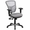 Coupon 😍 Scranton & Co Mid Back Mesh Swivel Office Chair In Gray ✨ -Deals Writing Desks Store 1825554 L