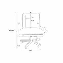Cheap 😀 Linon The Oak Nativ Living Draper Office Chair In Brown 🔥 -Deals Writing Desks Store 1826245 2 L