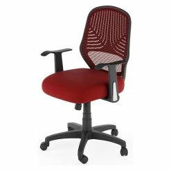 Buy 🛒 CorLiving Workspace Red Mesh Fabric Office Chair 🌟 -Deals Writing Desks Store 1839009 3 L
