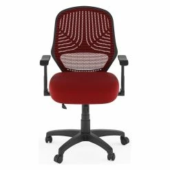 Buy 🛒 CorLiving Workspace Red Mesh Fabric Office Chair 🌟 -Deals Writing Desks Store 1839009 4 L