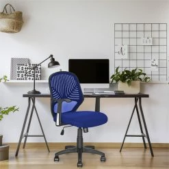 Discount 🔥 CorLiving Workspace Blue Mesh Fabric Office Chair 👍 19 Discount 🔥 CorLiving Workspace Blue Mesh Fabric Office Chair 👍 -Deals Writing Desks Store 1839011 9 L