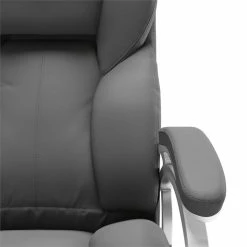 New 😀 CorLiving Executive Office Chair In Steel Gray Leatherette 😉 -Deals Writing Desks Store 1839013 5 L