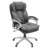 New 😀 CorLiving Executive Office Chair In Steel Gray Leatherette 😉 -Deals Writing Desks Store 1839013 L