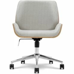 Buy 👏 Elle Décor Elle Decor Ophelia Bentwood Task Chair In Gray ✔️ -Deals Writing Desks Store 1840292 8 L