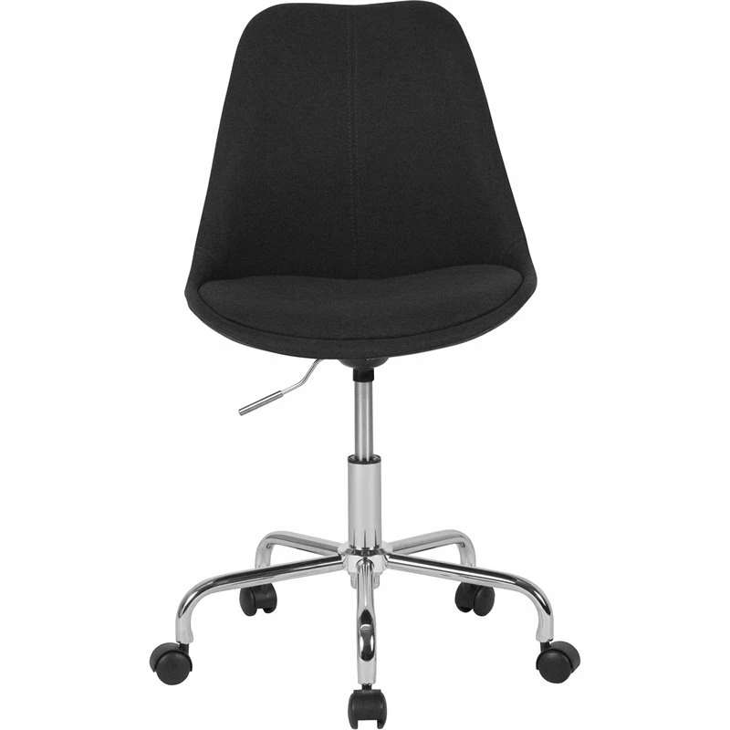 Budget ⭐ Flash Furniture Mid Back Swivel Office Chair In Black 😍 6 Budget ⭐ Flash Furniture Mid Back Swivel Office Chair In Black 😍 - Image 4