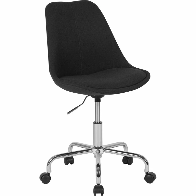Budget ⭐ Flash Furniture Mid Back Swivel Office Chair In Black 😍 3 Budget ⭐ Flash Furniture Mid Back Swivel Office Chair In Black 😍