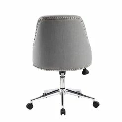 Hot Sale 🌟 Natural Greige Desk Chair In Gray 🥰 -Deals Writing Desks Store 1845061 5 L