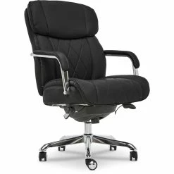 Cheapest 🌟 La-Z-Boy Office La-Z-Boy Sutherland Office Chair With Padded Arms Jet Black 😉 -Deals Writing Desks Store 1849323 13 L