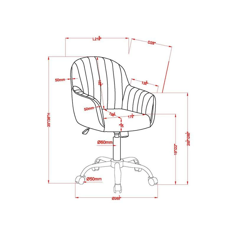 Best deal ✨ Furniture Of America Allenton Fabric Adjustable Office Chair In Brown ⭐ 8 Best deal ✨ Furniture Of America Allenton Fabric Adjustable Office Chair In Brown ⭐ - Image 6