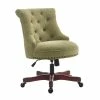 Coupon ✔️ Riverbay Furniture Fabric Upholstered Office Swivel Chair In Green 🔥 -Deals Writing Desks Store 1878193 L