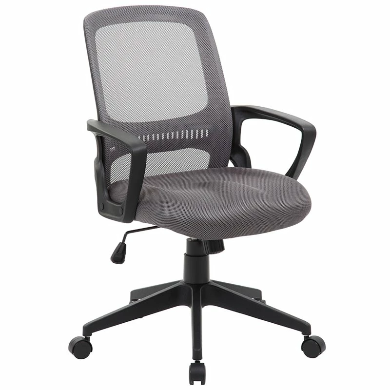 New ✔️ Boss Office Products Boss Office Mesh Swivel Office Chair In Gray And Black 👏 3 New ✔️ Boss Office Products Boss Office Mesh Swivel Office Chair In Gray And Black 👏