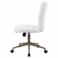Discount 🔥 Boss Office Products Boss Office Tiffany Faux Fur Swivel Office Chair In White And Gold 🎉 15 Discount 🔥 Boss Office Products Boss Office Tiffany Faux Fur Swivel Office Chair In White And Gold 🎉 -Deals Writing Desks Store 1878501 6 L