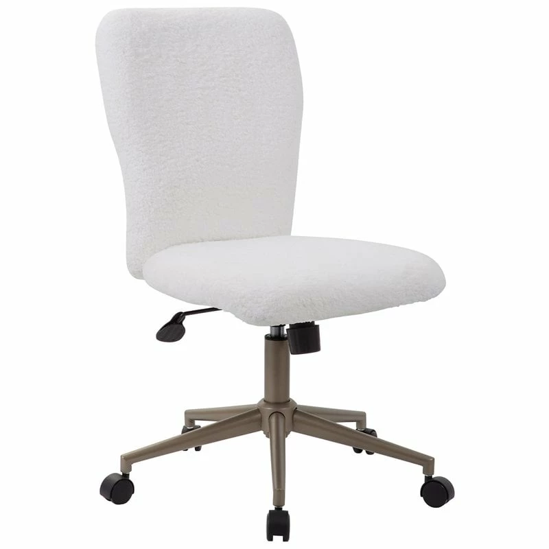 Discount 🔥 Boss Office Products Boss Office Tiffany Faux Fur Swivel Office Chair In White And Gold 🎉 3 Discount 🔥 Boss Office Products Boss Office Tiffany Faux Fur Swivel Office Chair In White And Gold 🎉
