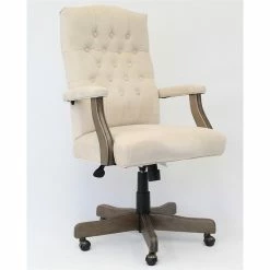 Brand new 💯 Boss Office Products Boss Office Albany Tufted Swivel Executive Office Chair In Champagne ✔️ -Deals Writing Desks Store 1878507 L