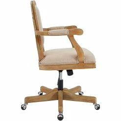 Best reviews of 🛒 Riverbay Furniture Swivel Office Chair In Natural And Rustic Brown ✔️ -Deals Writing Desks Store 1885612 1885615 L