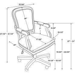 Best reviews of 🛒 Riverbay Furniture Swivel Office Chair In Natural And Rustic Brown ✔️ -Deals Writing Desks Store 1885612 1885618 L