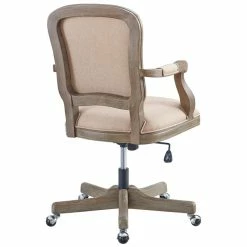 Best reviews of 🛒 Riverbay Furniture Swivel Office Chair In Natural And Rustic Brown ✔️ -Deals Writing Desks Store 1885612 2 L