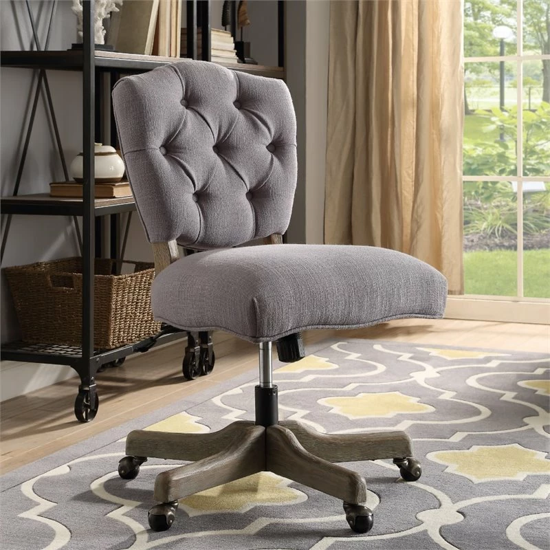Best reviews of 🥰 Riverbay Furniture Tufted Swivel Office Chair In Gray 💯 4 Best reviews of 🥰 Riverbay Furniture Tufted Swivel Office Chair In Gray 💯 - Image 2