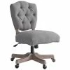 Best reviews of 🥰 Riverbay Furniture Tufted Swivel Office Chair In Gray 💯