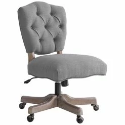 Best reviews of ๐ฅฐ Riverbay Furniture Tufted Swivel Office Chair In Gray ๐ฏ