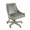 New 👍 Riverbay Furniture Quilted Office Chair In Gray 👏