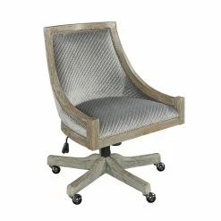 New 👍 Riverbay Furniture Quilted Office Chair In Gray 👏