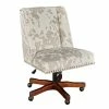 Hot Sale 😍 Riverbay Furniture Linen Cow Print Office Chair 🥰 -Deals Writing Desks Store 1885999 L