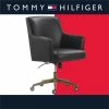 Best deal 🥰 Tommy Hilfiger Belmont Home Office Chair Gray Leather 😉 -Deals Writing Desks Store 1906777 5 L