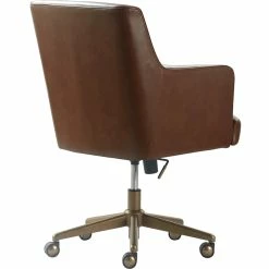 Cheap 🌟 Tommy Hilfiger Belmont Home Office Chair Brown Leather 🤩 -Deals Writing Desks Store 1906778 14 L
