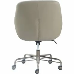 New 🌟 Tommy Hilfiger Forester Leather Office Chair Cream 👍 -Deals Writing Desks Store 1906785 14 L