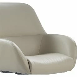 New 🌟 Tommy Hilfiger Forester Leather Office Chair Cream 👍 -Deals Writing Desks Store 1906785 7 L