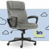 Best reviews of 😀 Serta At Home Serta Hannah Office Chair Velvet Gray Microfiber ⌛ -Deals Writing Desks Store 1906827 35 L