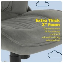 Best reviews of 😀 Serta At Home Serta Hannah Office Chair Velvet Gray Microfiber ⌛ 21 Best reviews of 😀 Serta At Home Serta Hannah Office Chair Velvet Gray Microfiber ⌛ -Deals Writing Desks Store 1906827 42 L