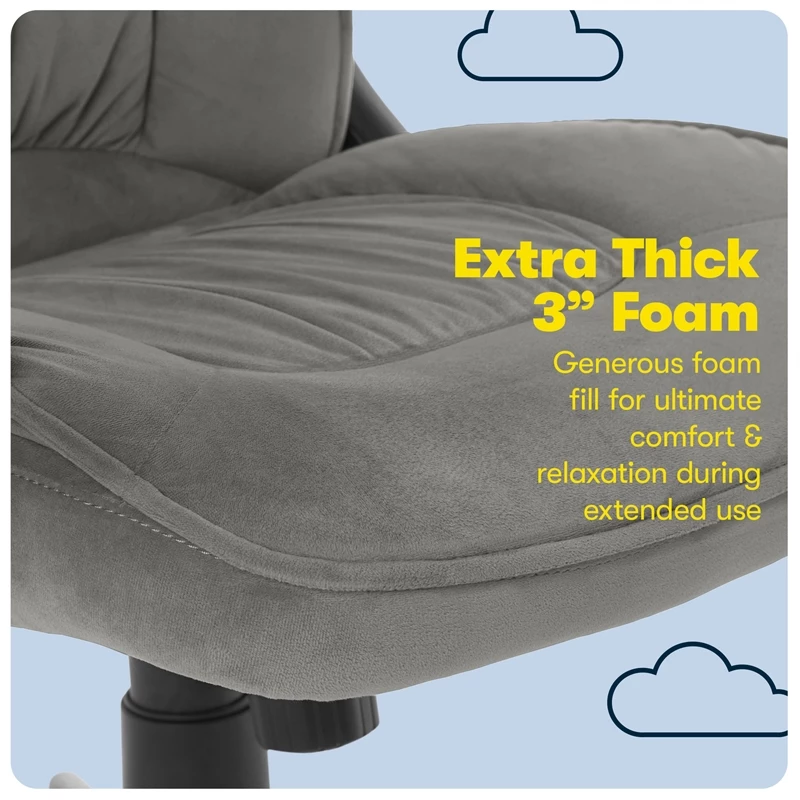 Best reviews of 😀 Serta At Home Serta Hannah Office Chair Velvet Gray Microfiber ⌛ 9 Best reviews of 😀 Serta At Home Serta Hannah Office Chair Velvet Gray Microfiber ⌛ - Image 7