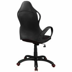 Outlet 🧨 Monarch Ergonomic Swivel Office Chair In Black And Red ⌛ -Deals Writing Desks Store 1916719 2 L