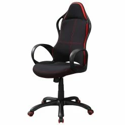 Outlet 🧨 Monarch Ergonomic Swivel Office Chair In Black And Red ⌛