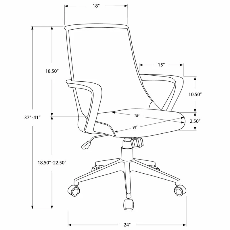 Wholesale ๐คฉ Monarch Swivel Office Chair In Black ๐ 6 Wholesale ๐คฉ Monarch Swivel Office Chair In Black ๐ - Image 4