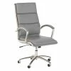Brand new 👍 BBF Modelo High Back Leather Executive Office Chair In Light Gray Leather 🔔 -Deals Writing Desks Store 1921845 L