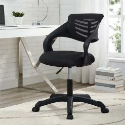 Cheapest 💯 Modway Thrive Mesh Ergonomic Adjustable Swivel Office Chair In Black 🤩 -Deals Writing Desks Store 1946596 1 L