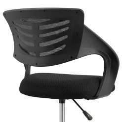 Cheapest 💯 Modway Thrive Mesh Ergonomic Adjustable Swivel Office Chair In Black 🤩 -Deals Writing Desks Store 1946596 5 L